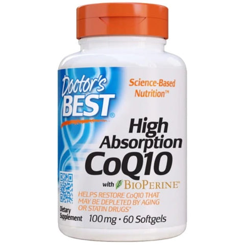 Coenzym Q10 100 MG und Piperin Bioperin 60 Kapseln DOCTOR'S BEST