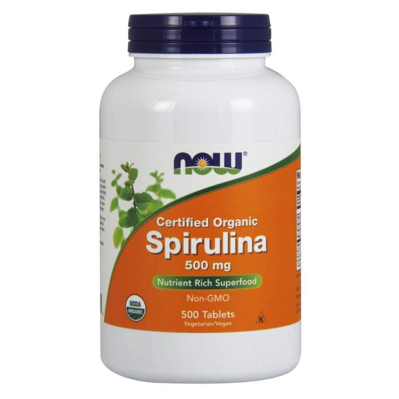 Eco Spirulina 500 MG 500 tablet NOW FOODS
