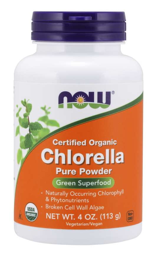 Eco Chlorella Dinding Sel Pecah 113 g NOW FOODS
