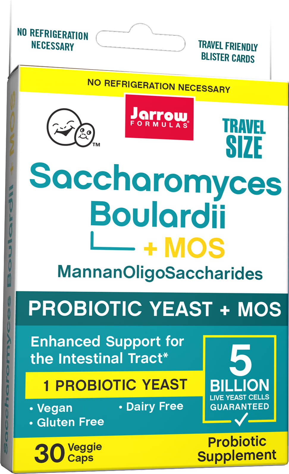 Saccharomyces boulardii și mos 30 capsule JARROW FORMELS