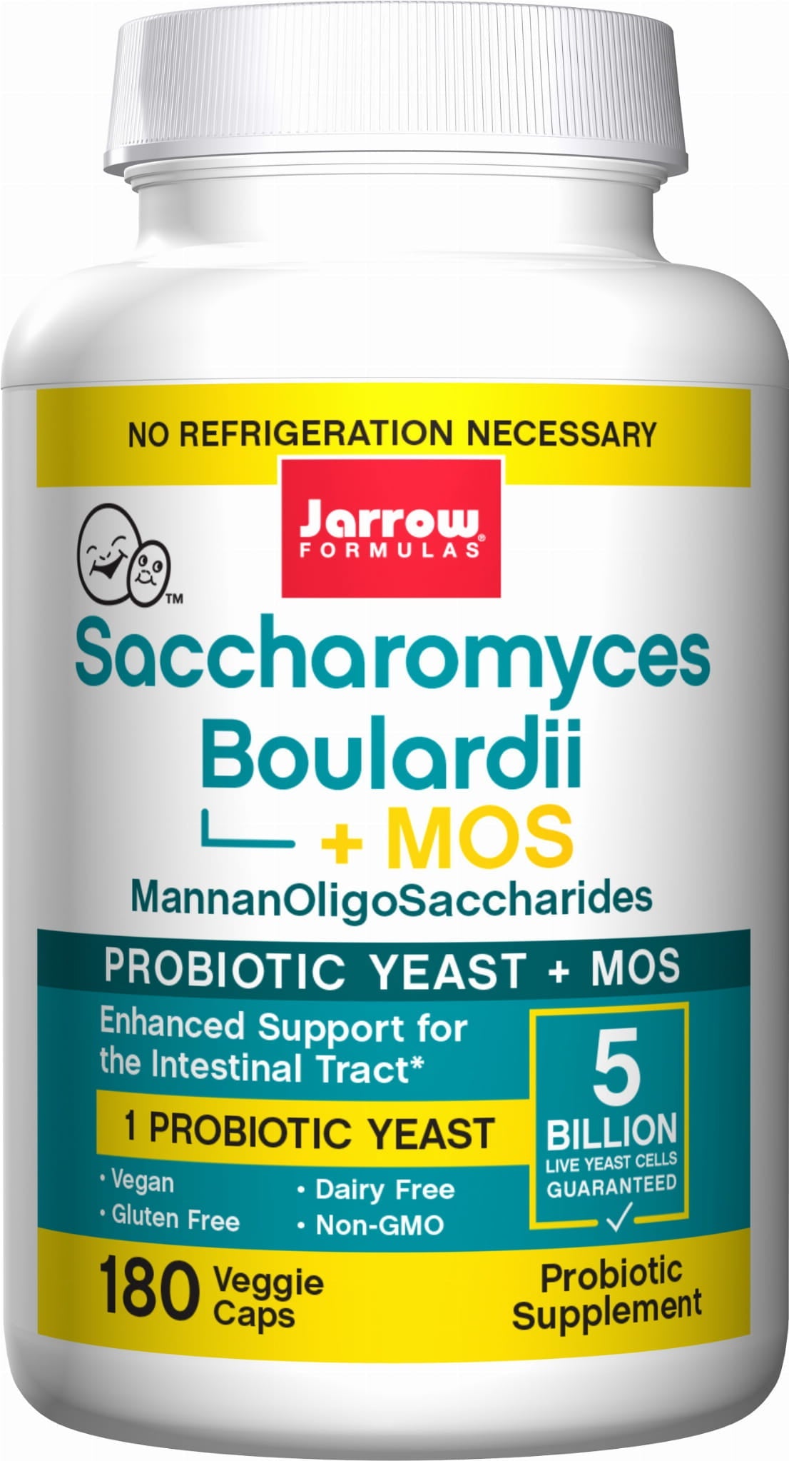 Saccharomyces boulardii dan mos 180 kapsul JARROW FORMELS