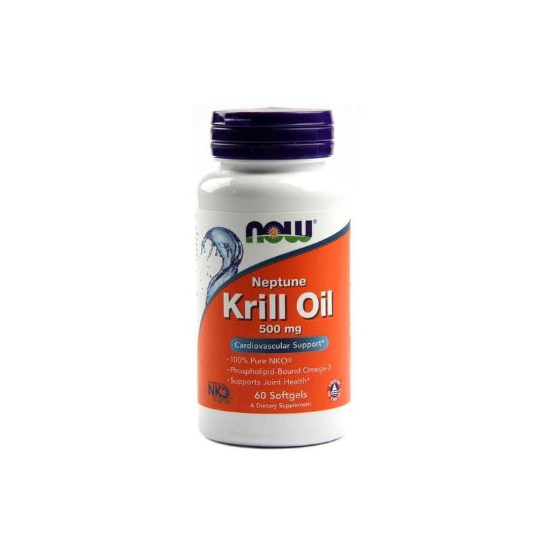 Óleo de krill 500 MG Neptune Krillöl DHA EPA 60 cápsulas NOW FOODS