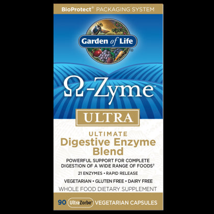 Omegazyme ultra ส่วนผสมเอนไซม์ย่อยอาหาร 90 แคปซูล GARDEN OF LIFE