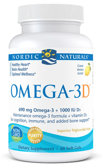 Omega3d 60 kapslí NORDIC NATURALS