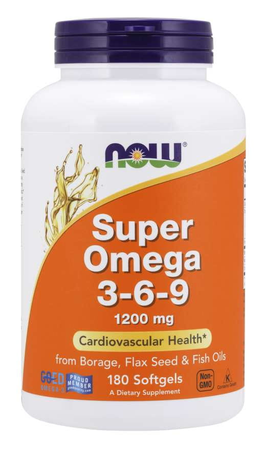 Super OMEGA 369 1200 MG 180 cápsulas NOW FOODS