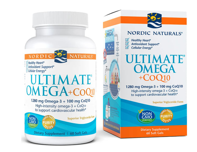 अल्टिमेट ओमेगा और COQ10 60 कैप्सूल NORDIC NATURALS