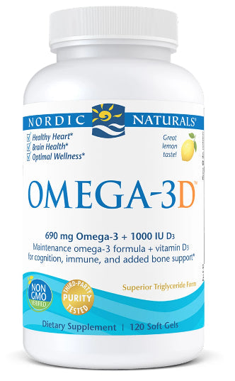 Omega3d 120 viên nang của NORDIC NATURALS