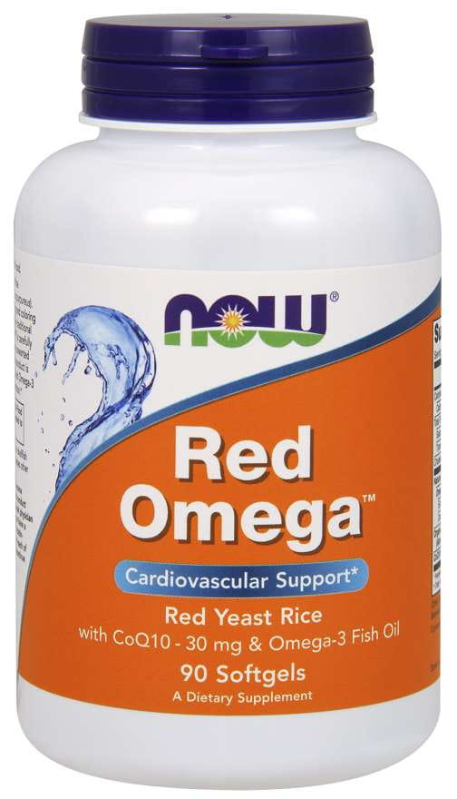 Röda Omega-90-kapslar NOW FOODS