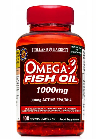 OMEGA 3 Halolaj 1000 MG 100 Kapszula HOLLAND & BARRETT