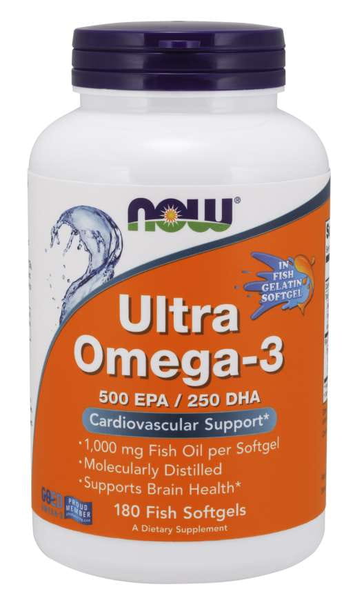 Ultra OMEGA3 Minyak Ikan 180 Kapsul NOW FOODS