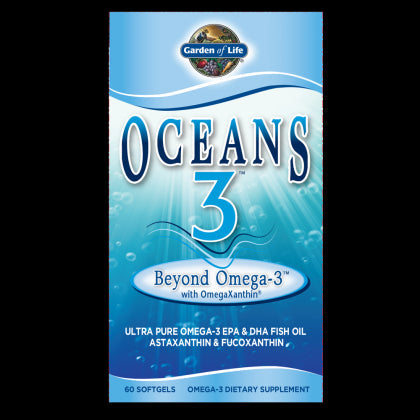 Oceans 3 Beyond OMEGA3 avec Omégaxanthine 60 gélules GARDEN OF LIFE
