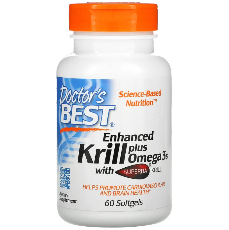 Krill Amélioré avec Acides Gras Oméga-3 60 Capsules DOCTOR'S BEST