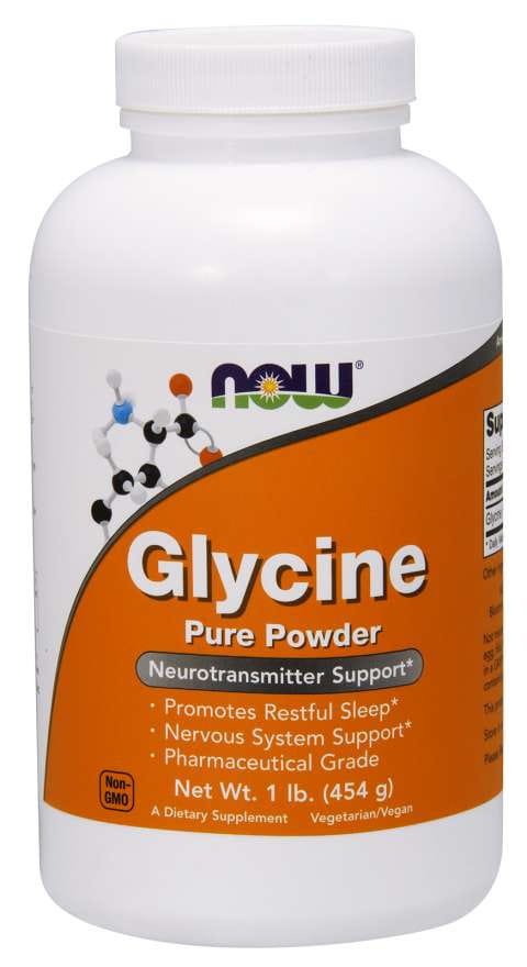 Pulbere pură de glicină Glycin 454 g NOW FOODS