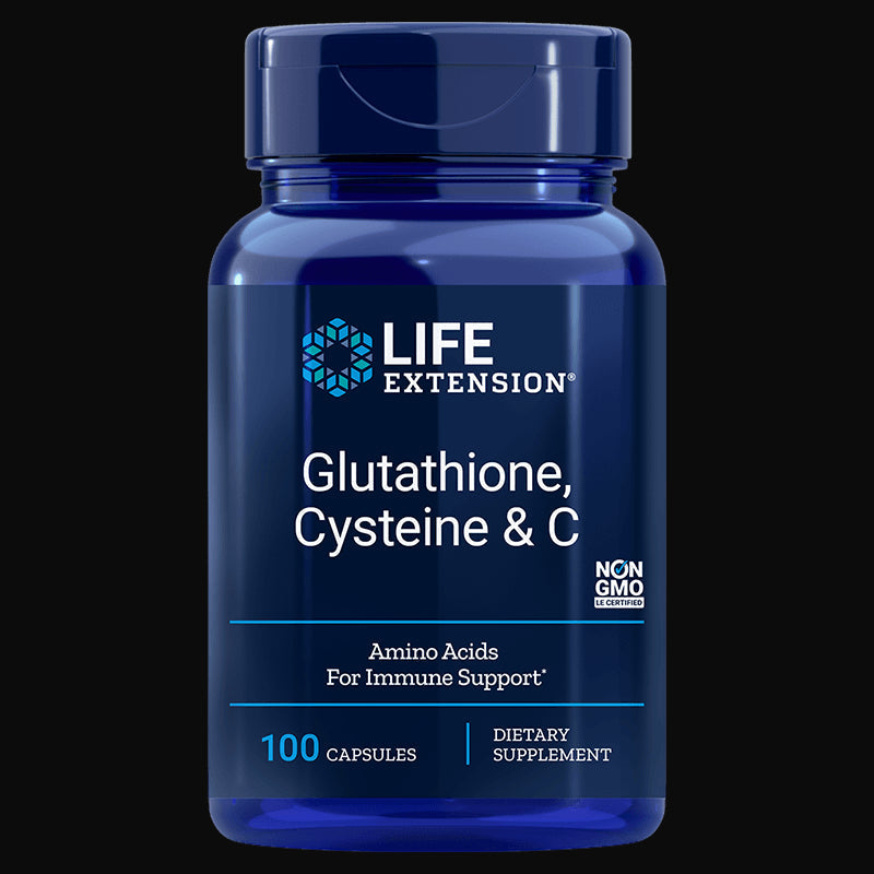 Lglutathion och Lcystein och vitamin C 100 kapslar LIVSFÖRLÄNGNING