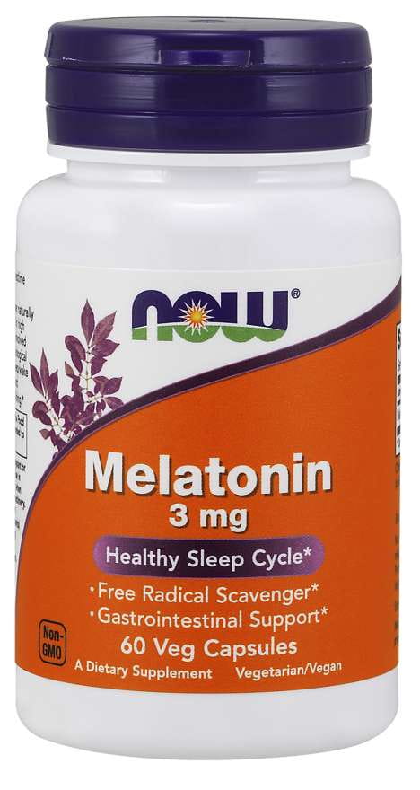 Melatonin 3 MG 60 kapslí NOW FOODS