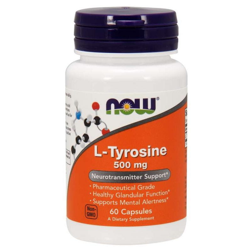 Ltyrosin 500 MG 60 Tobolek NOW FOODS