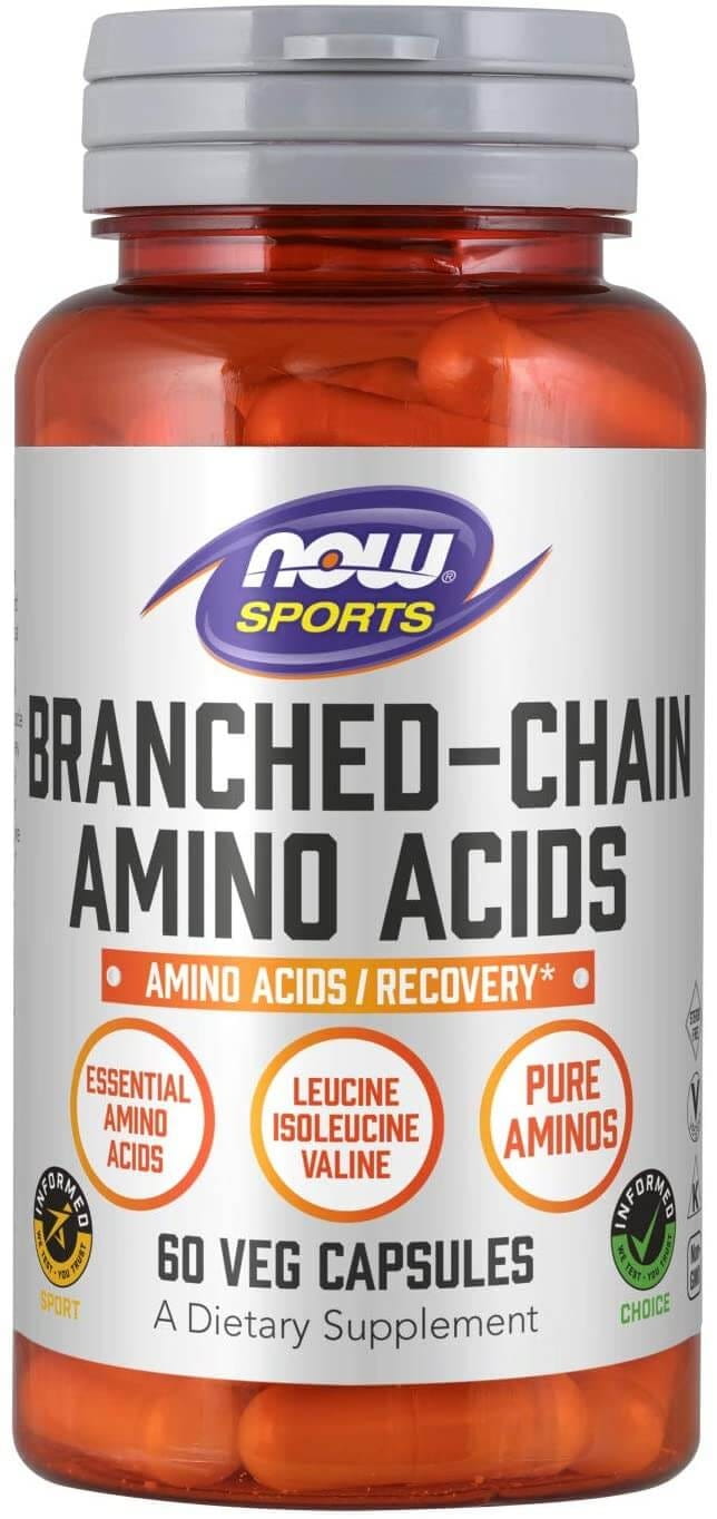 Rozvětvené aminokyseliny BCAA rozvětvené aminokyseliny 60 kapslí NOW FOODS