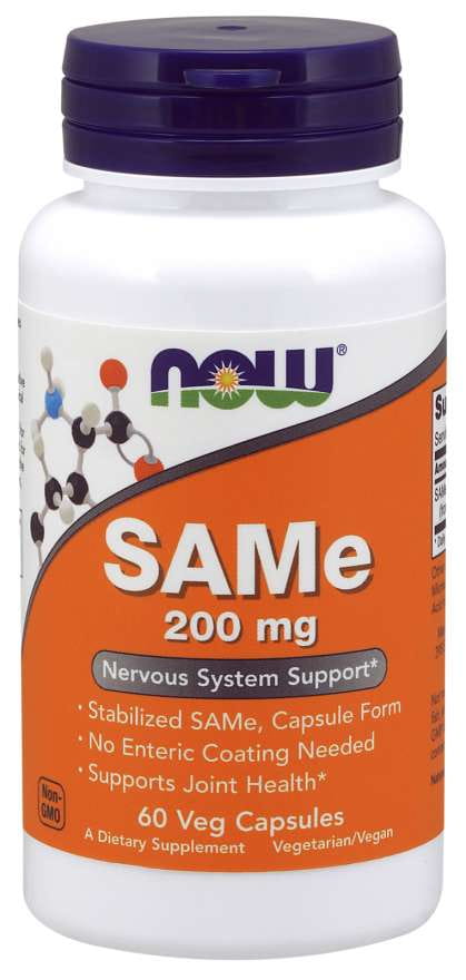 GLEICHES Sadenosylmethionin 200 MG 60 kapslí NOW FOODS
