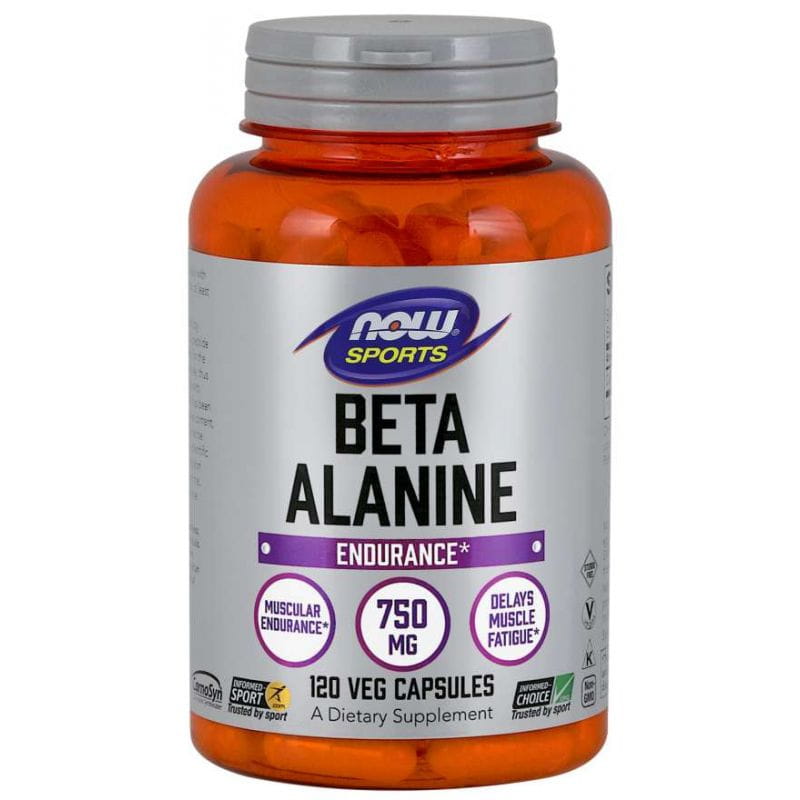 Carnosyn Beta Alanin 750 MG 120 kapslí NOW FOODS