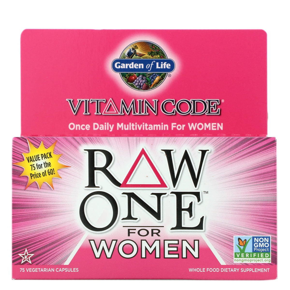 Vitamincode raw pro ženy 75 kapslí GARDEN OF LIFE