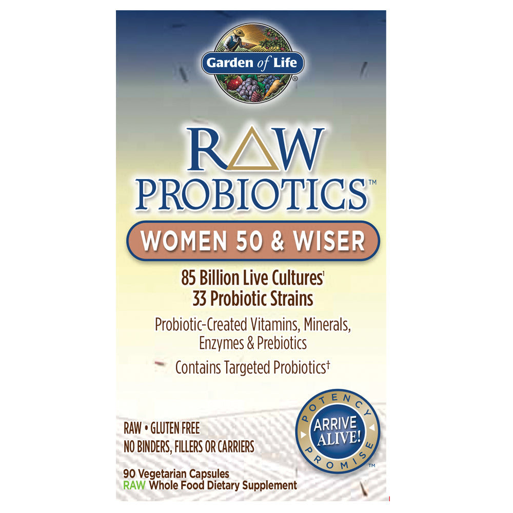 Probiotici grezzi per donne 50 & wiser 90 capsule GARDEN OF LIFE