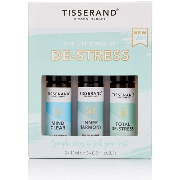 Malý obal De - Stress Set éterické oleje Roll on pro relaxaci 3 x 10 ml TISSERAND AROMATHERAPIE
