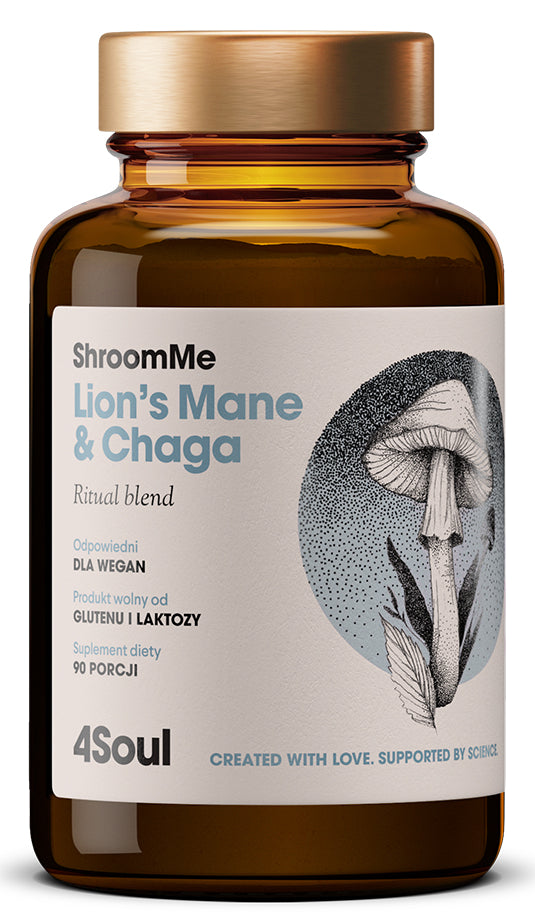 Shroomme Lví hříva & Chaga 4554 g HEALTH LABS