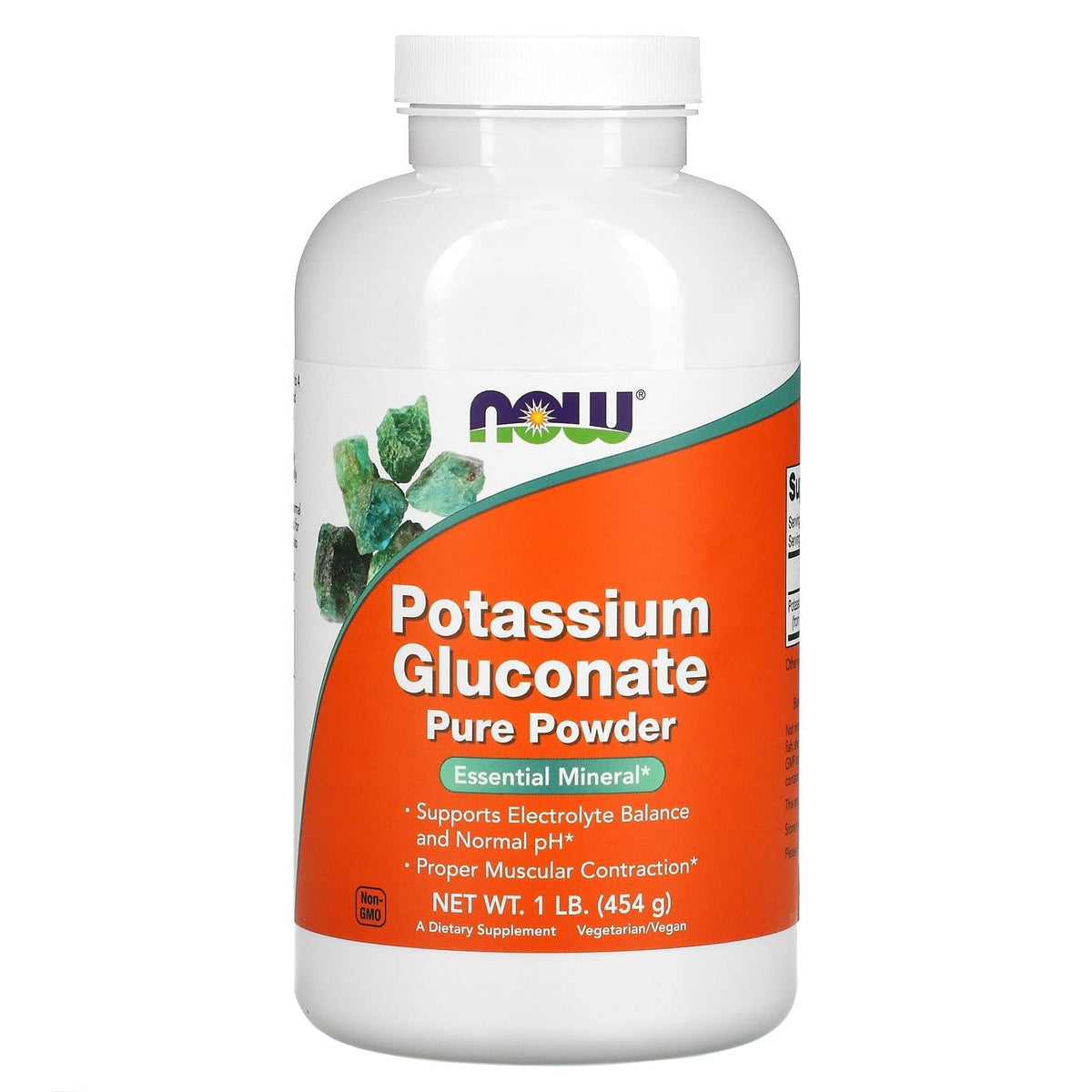 Kaliumglukonatpulver Kaliumglukonat 454 g NOW FOODS