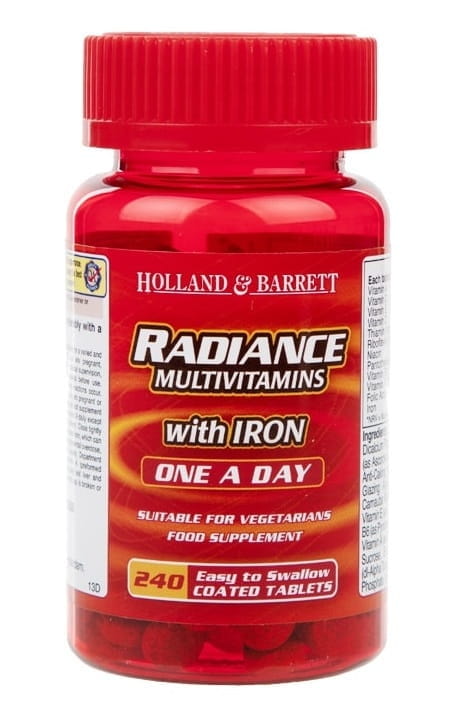 Radiance Multivitamine mit Eisen 240 Tabletten HOLLAND & BARRETT