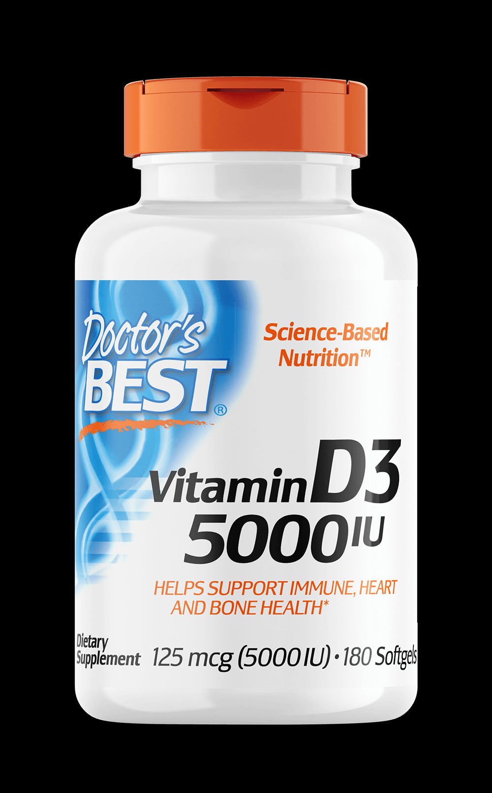 Vitamin D3 5000 IU 125 mcg 180 Viên Nang DOCTOR'S BEST