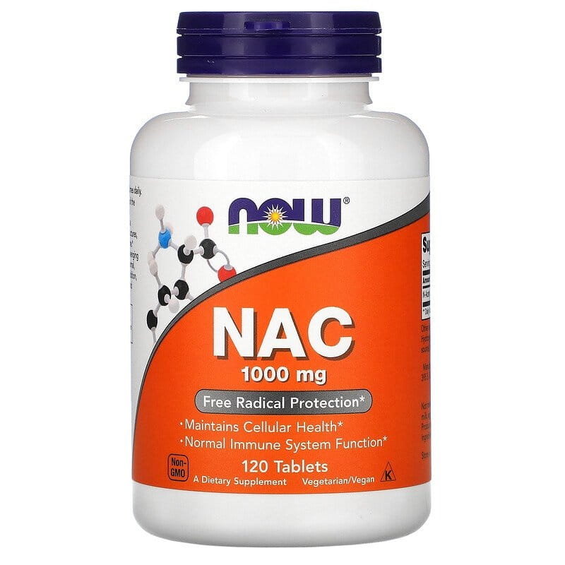 NAC - n - Acetyl L - Cystein 1000 MG 120 tablet NOW FOODS