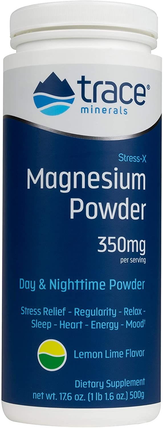 Stress-Magnesiumpor - x Magnéziumpor Citrom - Menta íz 500 g nyomelem
