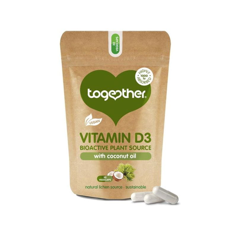 Vitamin D3 1000 IE in veganem Kokosöl 30 Kapseln TOGETHER