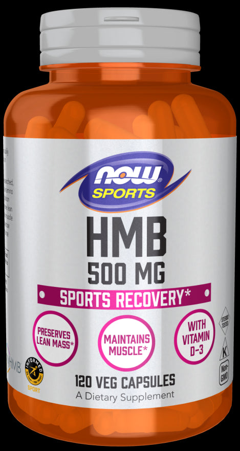 Hmb 500 MG Leucin 120 kapslí NOW FOODS SPORTS
