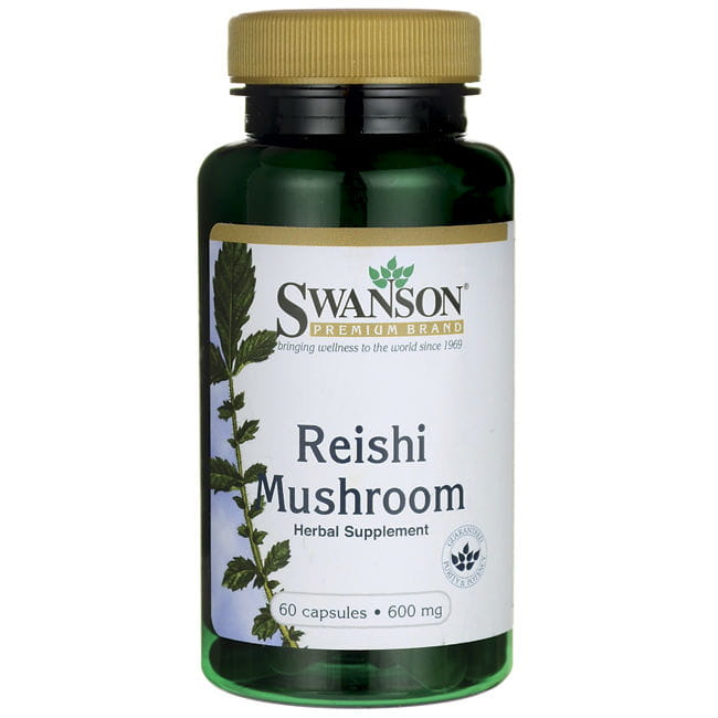 Reishi Mushroom 600mg Japanese Mushroom 60 Capsules by SWANSON