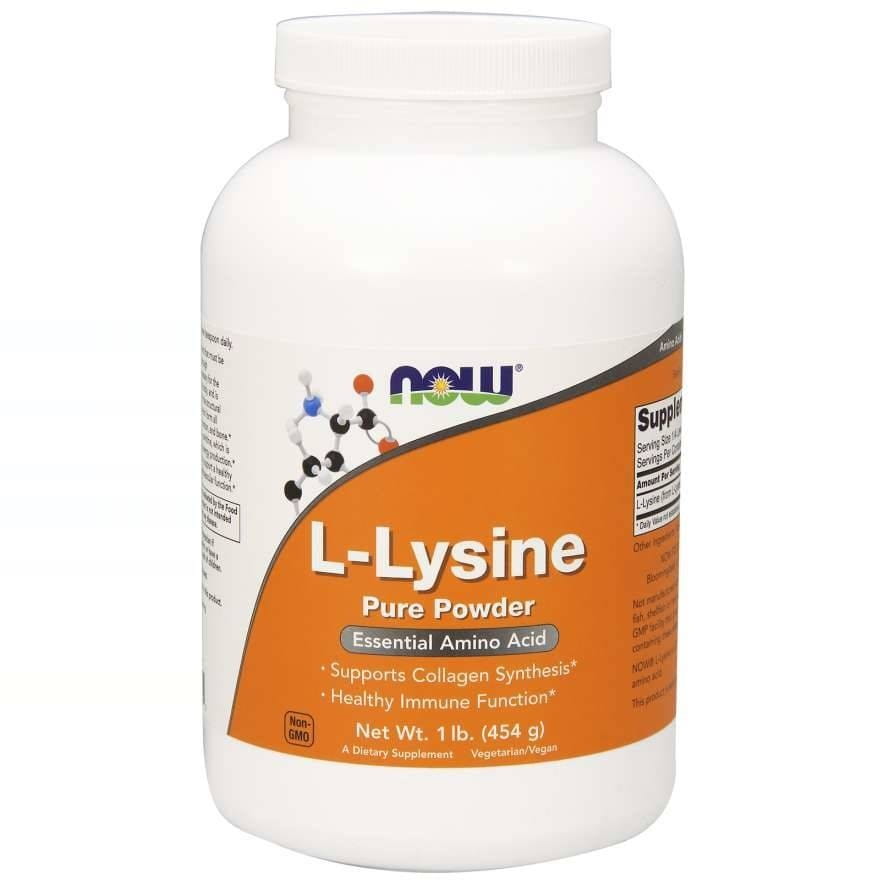 L - Lysin čistý prášek 454 g NOW FOODS
