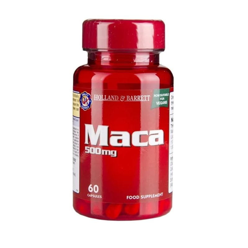 Maca 50 MG Chiết Xuất 10:1 60 Viên HOLLAND & BARRETT