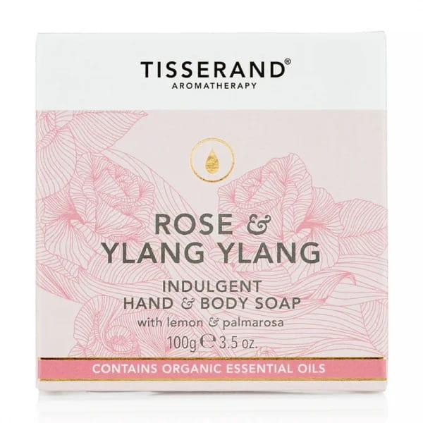 Růže & Ylang Ylang Růže & Ylang Ylang Zklidňující ruční a tělové mýdlo 100 g TISSERAND