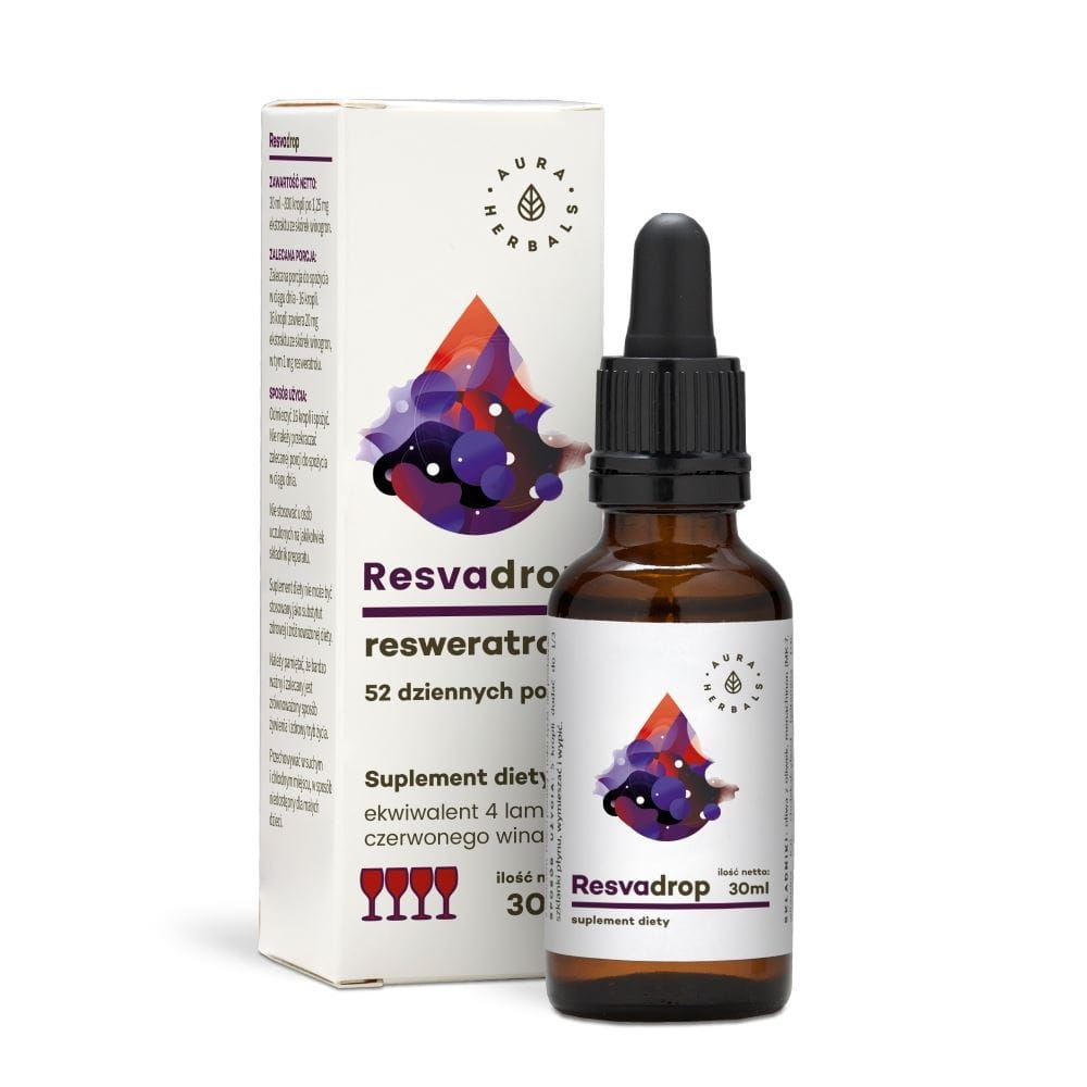 Resvadrop Resveratrol em Gotas de 30 ml AURA HERBALS
