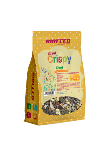 Royal Crispy Cuni 1kg - für Kaninchen - BIOFEED