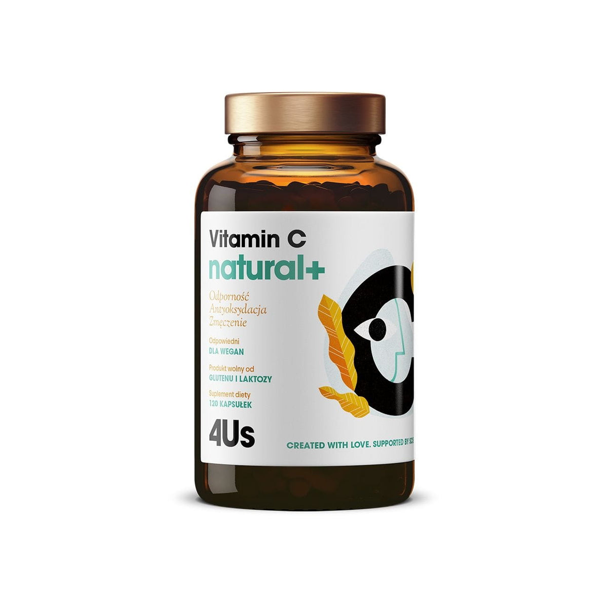Vitamin C přírodní 120 kapslí HEALTH LABS