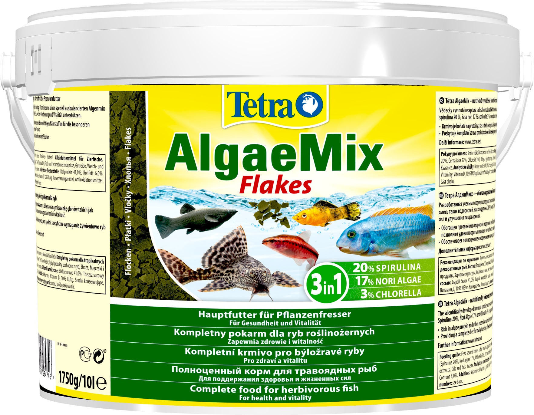 AlgaeMix Flakes 10l - Eimer [T284746] - TETRA