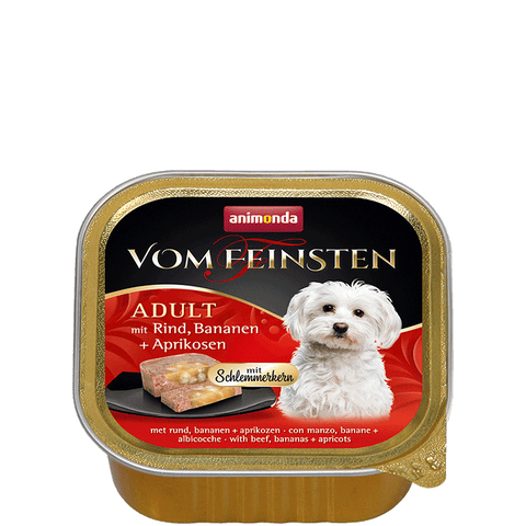 Vom Feinsten Gourmet Center Rind-, Bananen- und Aprikosengericht 150g - ANIMONDA