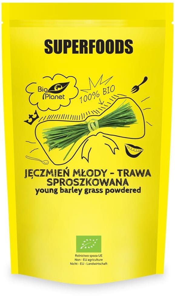 Ung Byg - Græspulver BIO 125 g - BIO PLANET