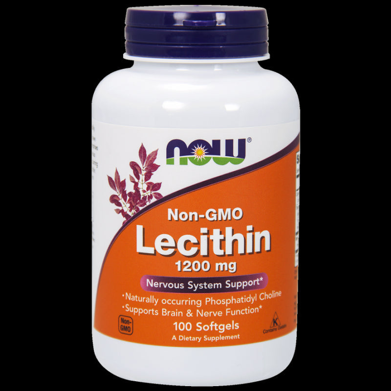 Lecithin 1200 MG gentechnikfrei 100 Kapseln NOW FOODS