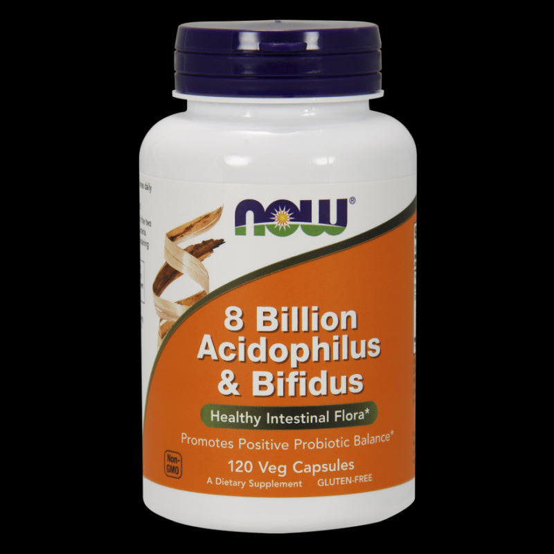 Probiotik Acidophilus & Bifidus Milliarden 120 Kapsul NOW FOODS