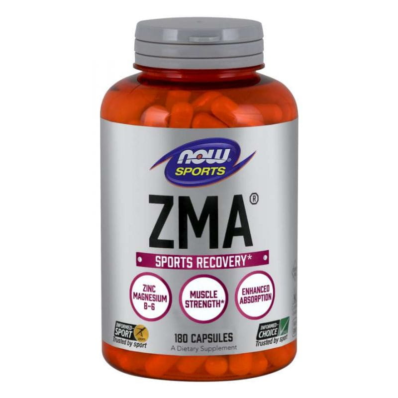 ZMA Zinek, hořčík a vitamin B6 180 kapslí NOW FOODS