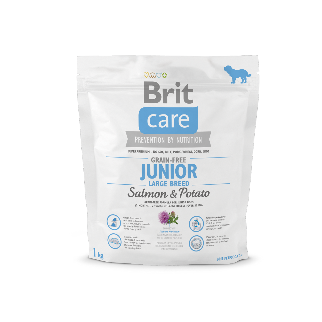 CARE GRAIN-FREE JUNIOR LARGE BREED LACHS & KARTOFFEL 1 kg - BRIT