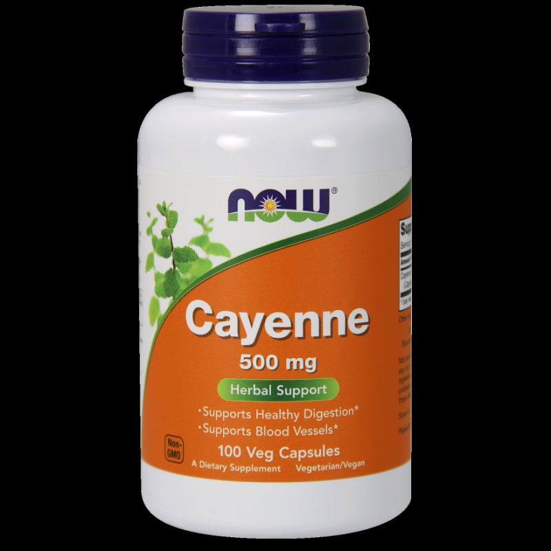 Poivre de Cayenne Poivre de Cayenne 500 MG 100 Capsules NOW FOODS