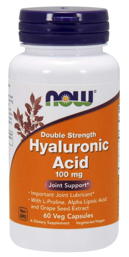 Hyaluronová kyselina 100 MG 60 kapslí NOW FOODS